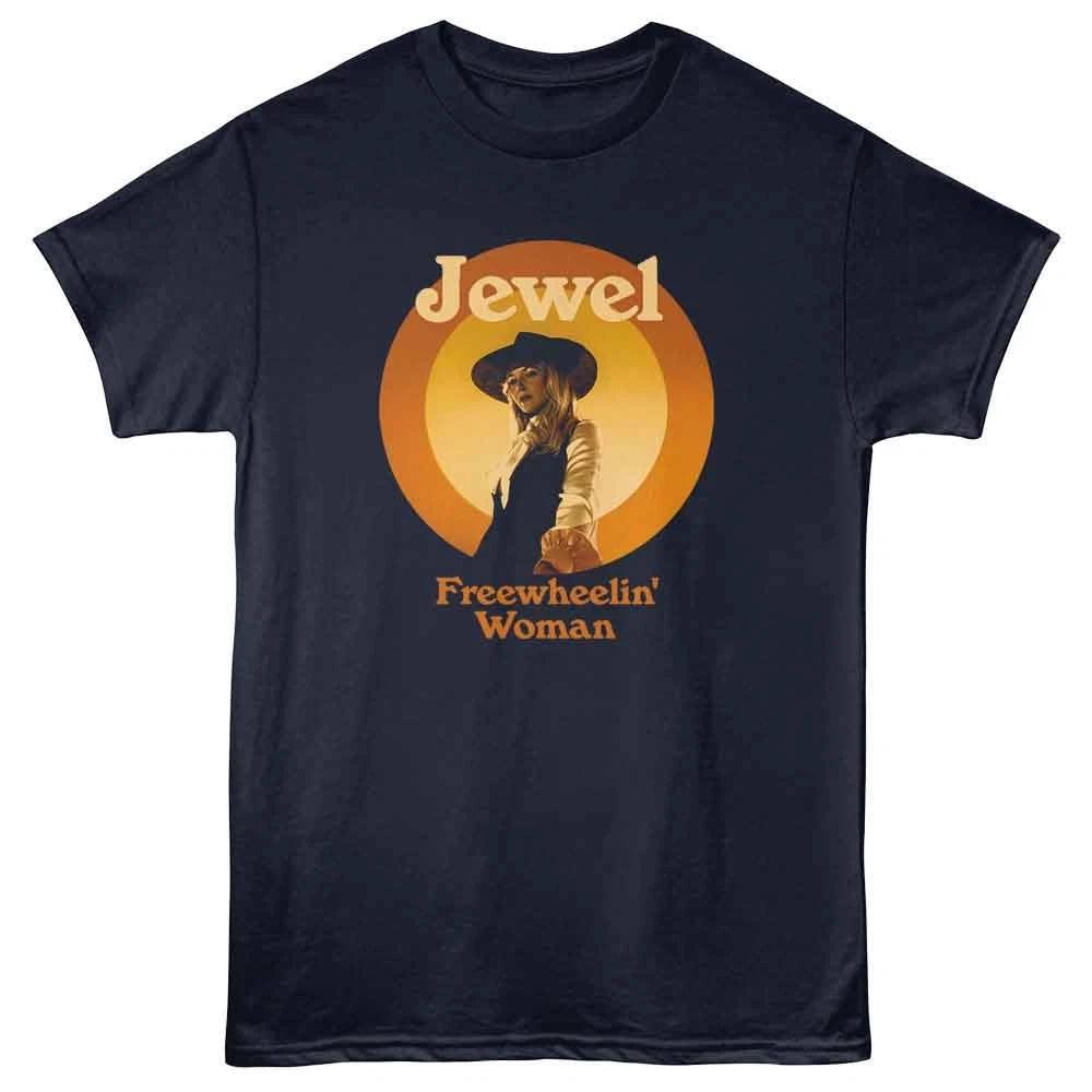 Jewel - Freewheelin Circle - American Classics - Navy  Short Sleeve Children s T-shirt 160