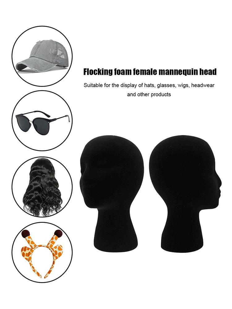 Female Mannequin Head Model Headwear Display Stand Women Mold DIY Shooting Props