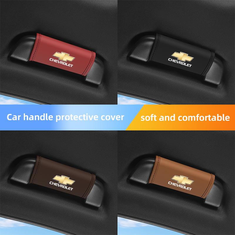 2 Pièces Couvercle de Poignée de Toit de Voiture Revêtement d'Accoudoir Accessoires Intérieurs Pour Chevrolet Corvette Montana TrailBlazer Silverado Traverse