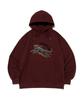 Flying Zzzit Cats Oversized Hoodie (Wine)
