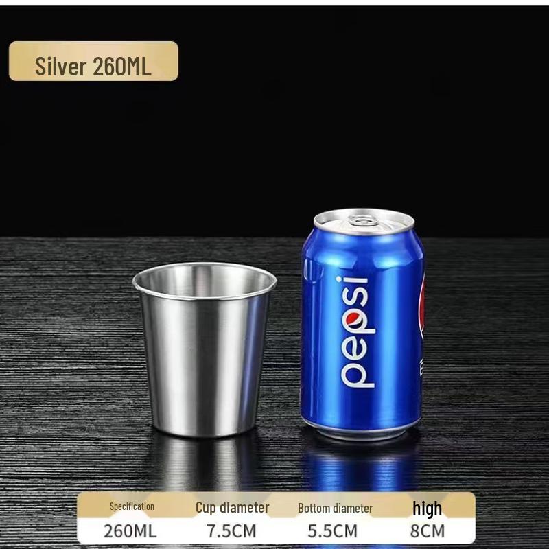 304 Stainless Steel Single Layer Outdoor Cup