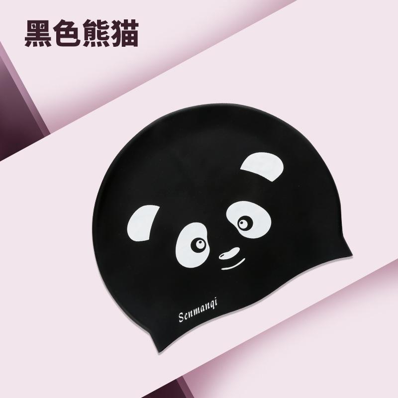 

Cartoon pattern swimming cap does not restrain the head men s swimming hat long hair ear protection silicone adult fashion large