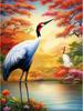 Animals 5D Diamond Painting Bird Red crowned Crane Diamond Inlay Set with Square/Round Embroidery DIY Home Decoration Gift