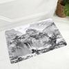 Chinese Ink Painting Floor Mat for Living Room Bedroom Kitchen Decor Non-Slip Carpet Landscape Print Doormat Soft Bathroom Mats