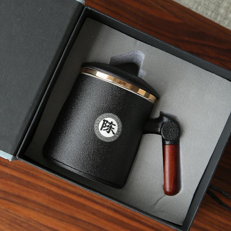 Ceramic Cup Tea Separation Office Cup With Lid Filter Business Souvenir Can Be Souvenir