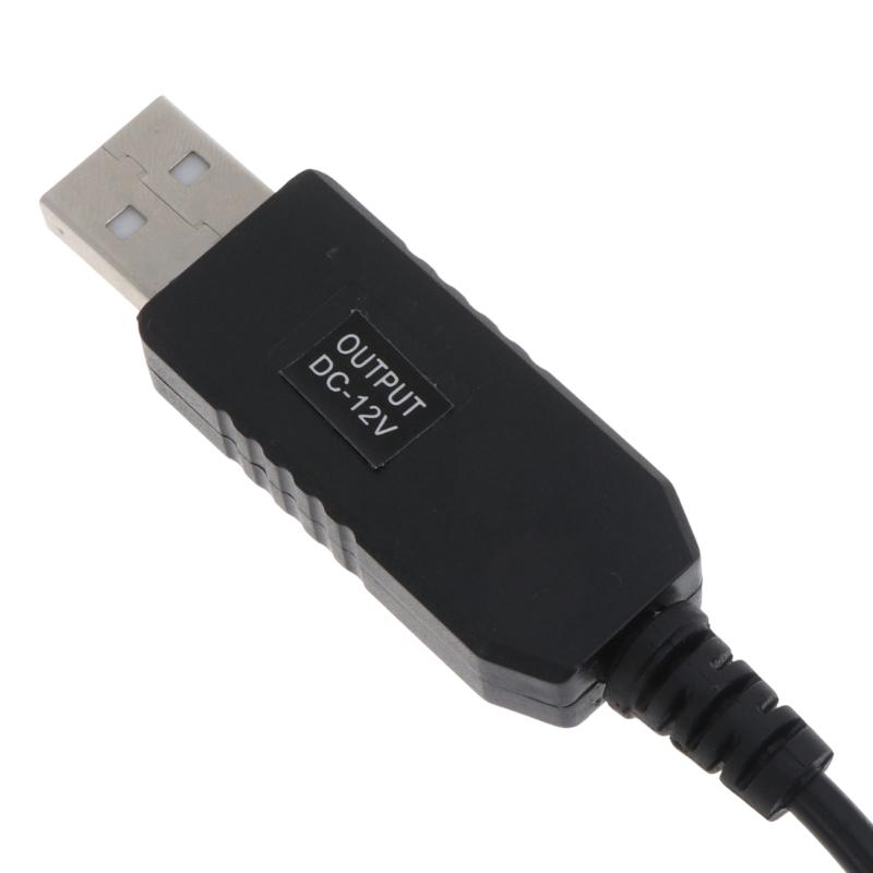 Cabo Conversor Elevador de Tensão USB DC 5V para DC 12V Carregadores Boost Cabo USB de Carregamento e Sincronização de Energia