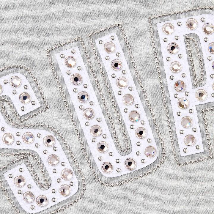 Supreme B.B.. Felpa con cappuccio e zip Simon Grigio Melange