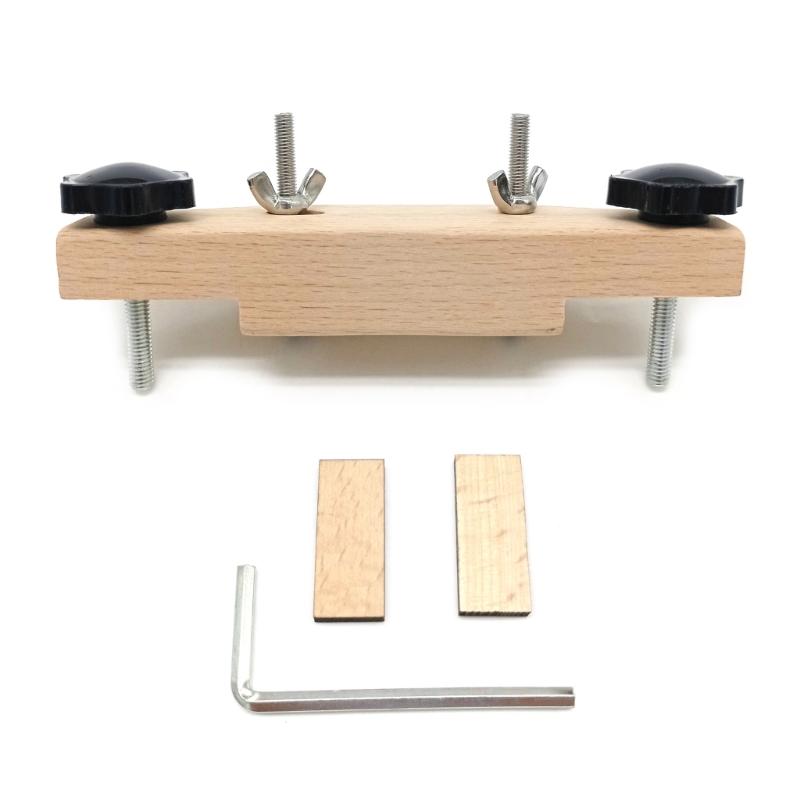 

Guitar Bridge Clamp Luthier Tools With Wood Block Wrench Guitar Clip Repair 1