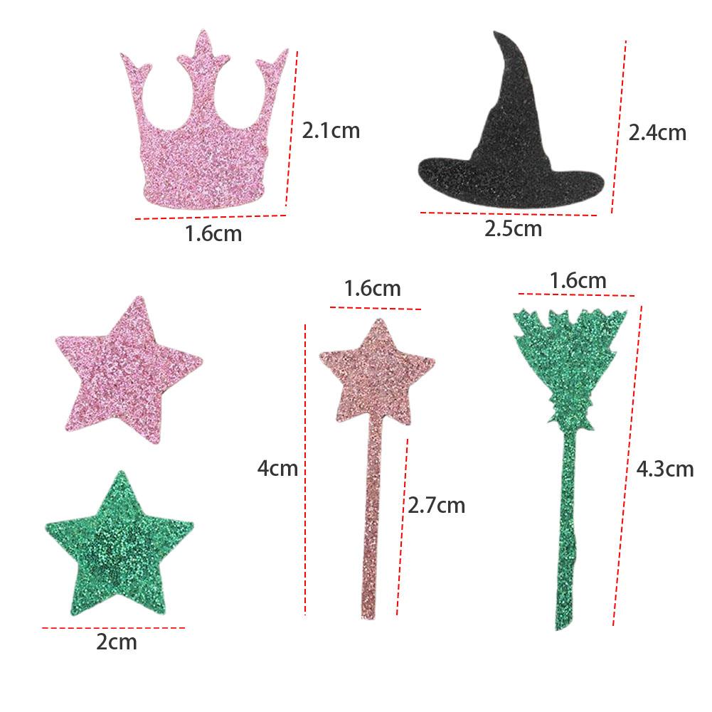 Multicolor Confetti DIY Broom/Staff/Witch Hat/Crown/Stars Confetti Mini Colorful Confetti for Wedding Birthday Festival