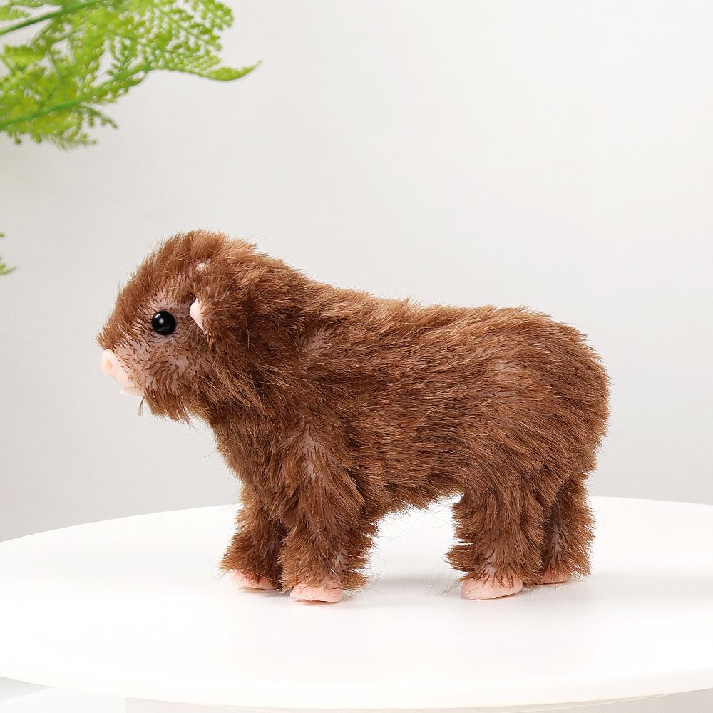 

Handmade Silicone Brown Calf Animal Model Toy