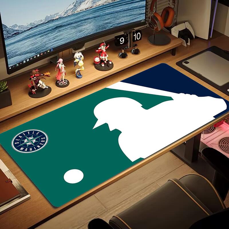 Seattle Mariners Art Color Mouse Pad Large Gaming Table Cushion Non-slip Laptop Tablet Big Mousepad XXL Mat Mini PC Playmat With Lock edge