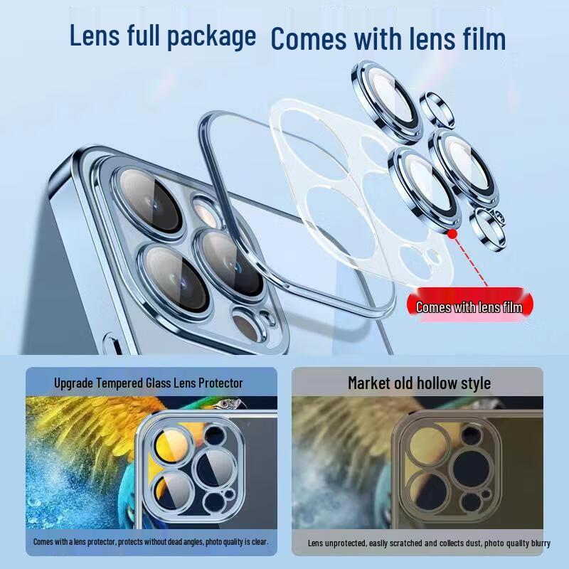 KALAIO MagSafe Compatible Electroplated & Frosted Phone Case with Lens Protector