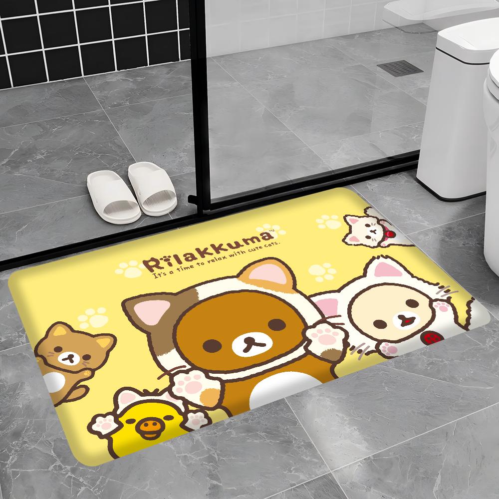 Rilakkuma Floor Mat Cheaper Anti-slip Modern Living Room Balcony Printed Bedside Mats