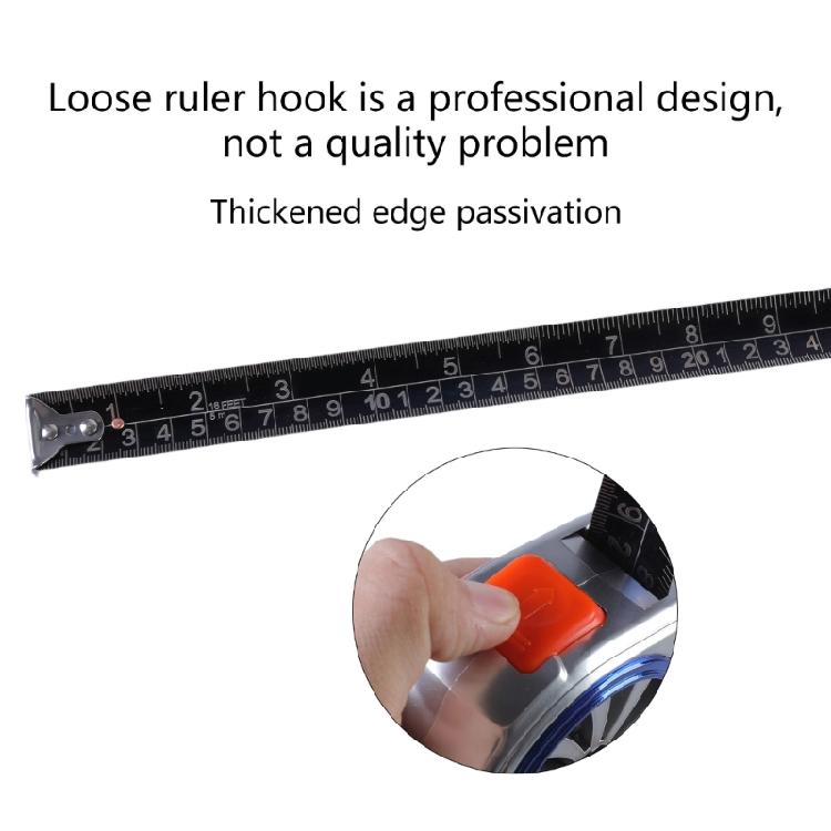 Self Locking Tape Measure with Steel Construction Multifunction  Tape Measuring Tool for Easy Carrying & Accurate Readings