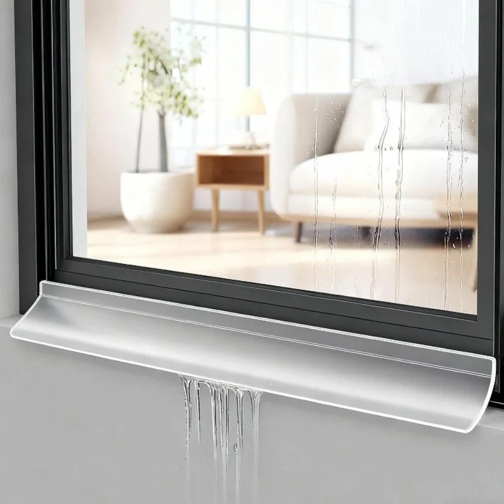 Barrera de Lluvia Autoadhesiva de 300 cm para Ventanas Deflector de Lluvia Puerta para Ventanas Tira de Goma Impermeable para Burlete Ventana