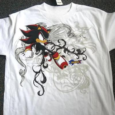 New Years Hot Selling Mens Funny Sonic X Shadow White TribeTshirt Speedster Energy Japanese Anime Hero Gift Shirt