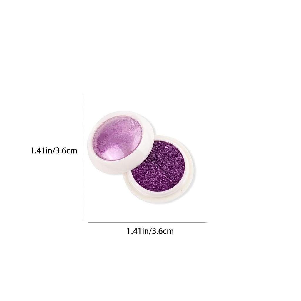 6-Color Champagne Magic Mirror Nail Powder: High-Gloss Aurora Titanium Gold Fairy Glitter.