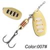 18g Rotating Spinner Lure Bass Pike Fishing Sea Freshwater Artificial Bait With Treble Hook