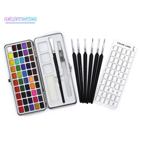 1 Set Solid Watercolor Set Solid Concentration - 50/72/90 Colors DIY Portable Artist Life Drawing Painting Solid Pigment Set, School Supply