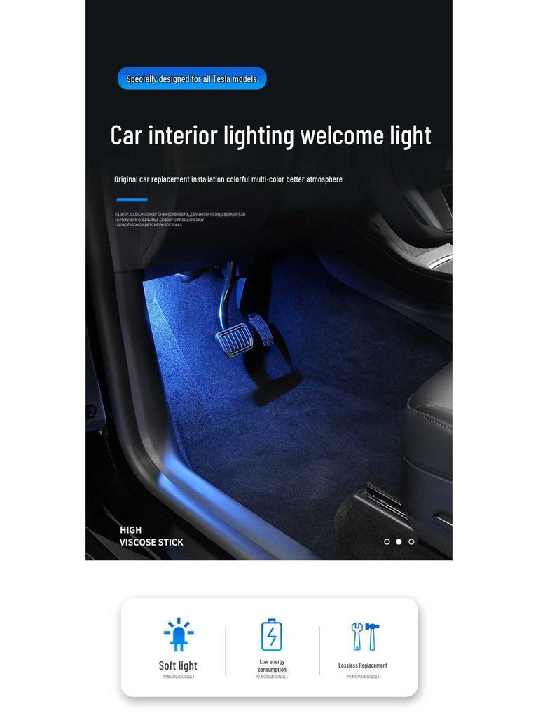 Tesla Model 3/Y/S/X Ambient LED Decorative Lighting Kit