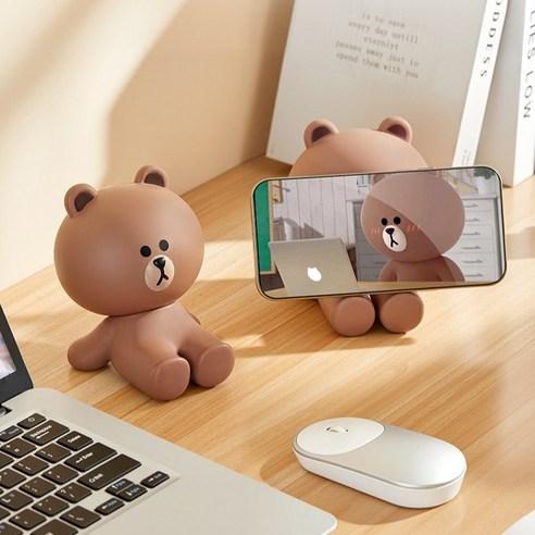 LINE FRIENDS Brown Character Desktop Phone & Tablet Stand