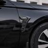 Pour BMW X1 Accessoires de voiture Noir Carbone Garde-boue de voiture Évents latéraux Prise d'air Grille Autocollant Couvercle