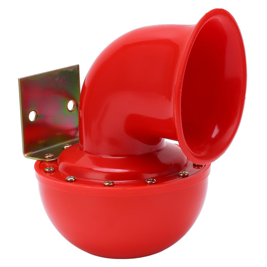 Autohupe, 150 dB, rotes Lufthorn, elektrisches Bullenhorn, Kuhklang, Metallhupe für LKW, Zug, Boot, Motorrad, Auto