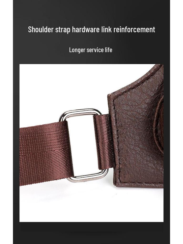 2023 Men's Trendy Chest Crossbody Bag: Versatile Shoulder and Street Backpack for Sports & Commute.