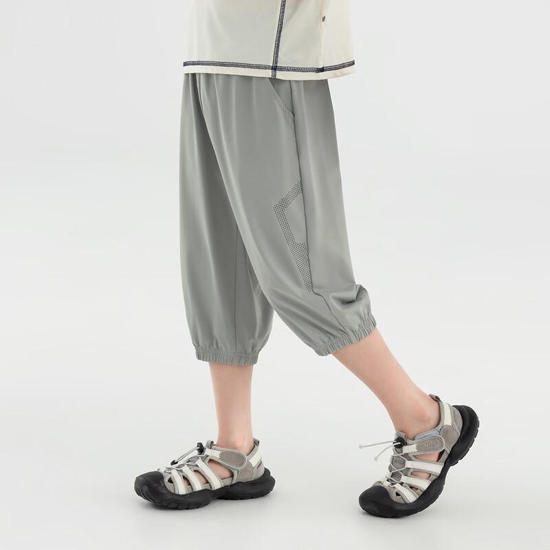 Boys  Ice Feel Breathable 3/4 Length Sports Pants 140