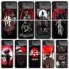 Aesthetic Samurai Cool Black Phone Cases for Samsung Z Flip 7 6 5 4 3 Luxury Galaxy ZFlip7 ZFlip6 Flip5 Flip4 Flip3 Shell Cover