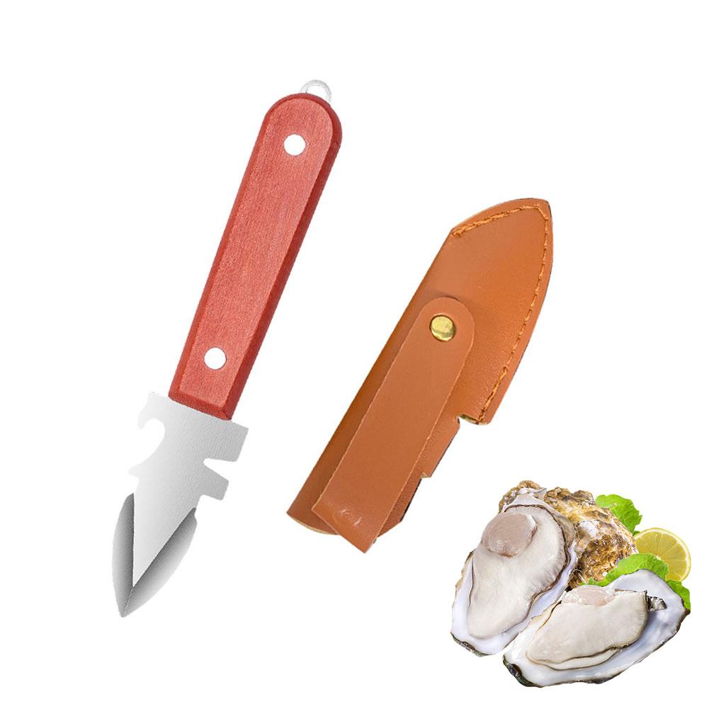 Edelstahl Meeresfrüchte Muschelöffner mit Griff Austernmesser Scharfkantiger Öffner Schale Meeresfrüchteöffner Küchenwerkzeug 1