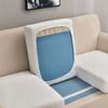 Waterproof Sofa Seat Slipcovers Elastic Solid Color Furniture Protector Thick Sofa Cover Corner Couch Cover