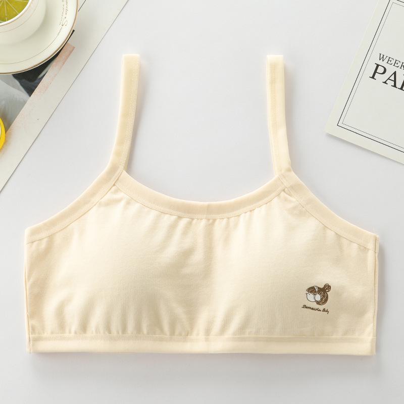 Reiner Baumwoll-Büstenhalter-Westen für Mädchen in der Mittel- und Oberstufe – Leichte Schülerunterwäsche