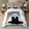 3Pcs Bed Set,Chainsaw Man 1 Duvet Cover and 2 Pillowcases, Printed Bedding Decor For Guest Room