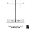 Official Umbra Trigem Jewelry Stand, White/Nickel