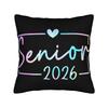 Class of  Senior Graduation Pillow Covers Merchandise Soft Cushion Cover Decoration  Pillow Case Cover Home Multiple Sizes