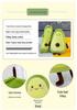 Avocado Plush Hugging Pillow - Green Fruit Doll Sleep Cushion