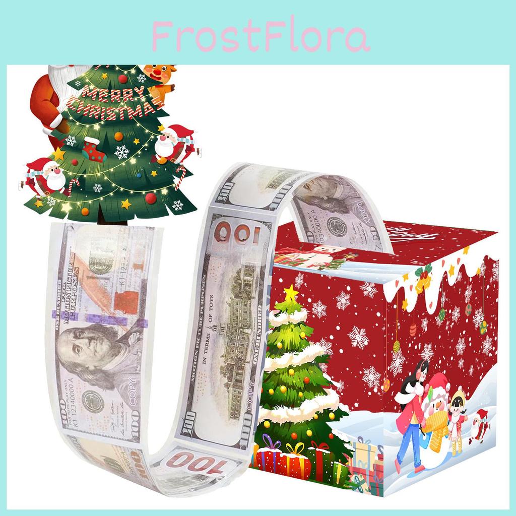 Red Christmas Tree Coin Box With Paper Material For Festive Party Celebration And Decoration