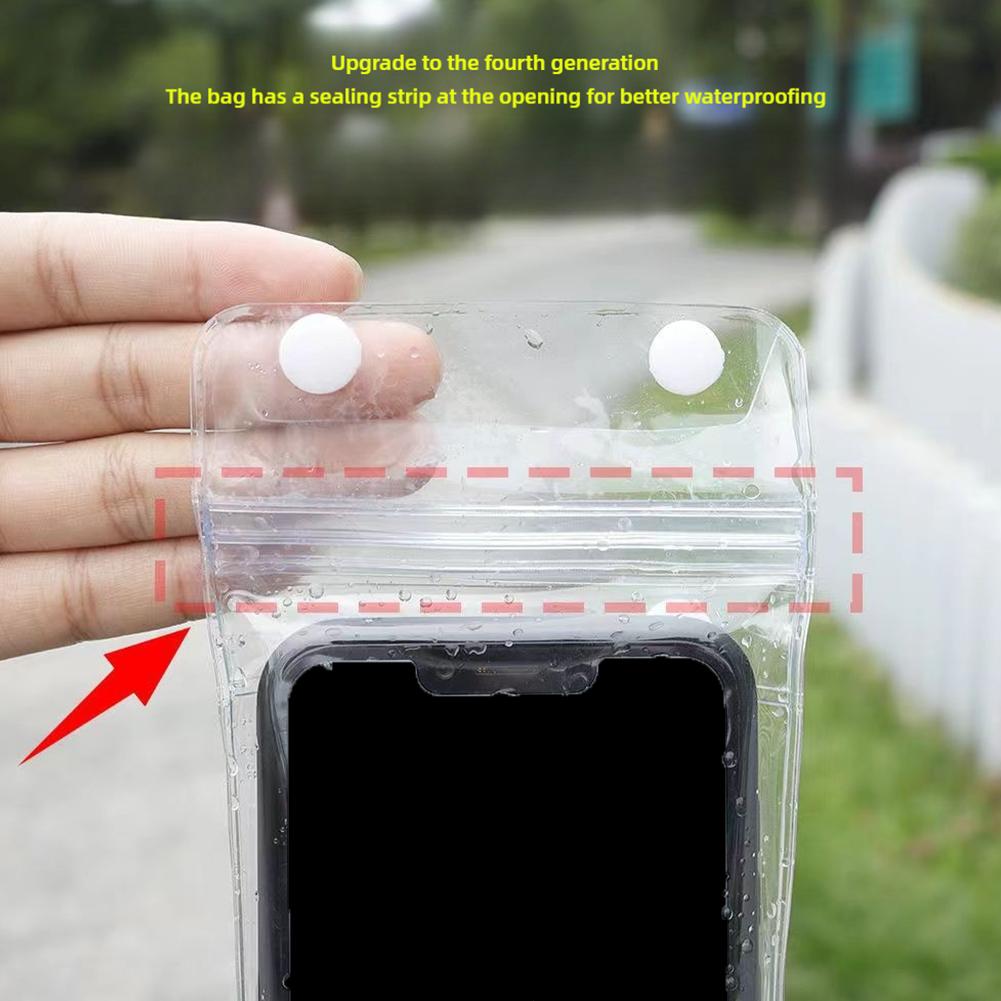 Simple Style Transparent Thickened Mobile Phone Bag Phone Used N For Rider Suitable EWW Touchab O7O5