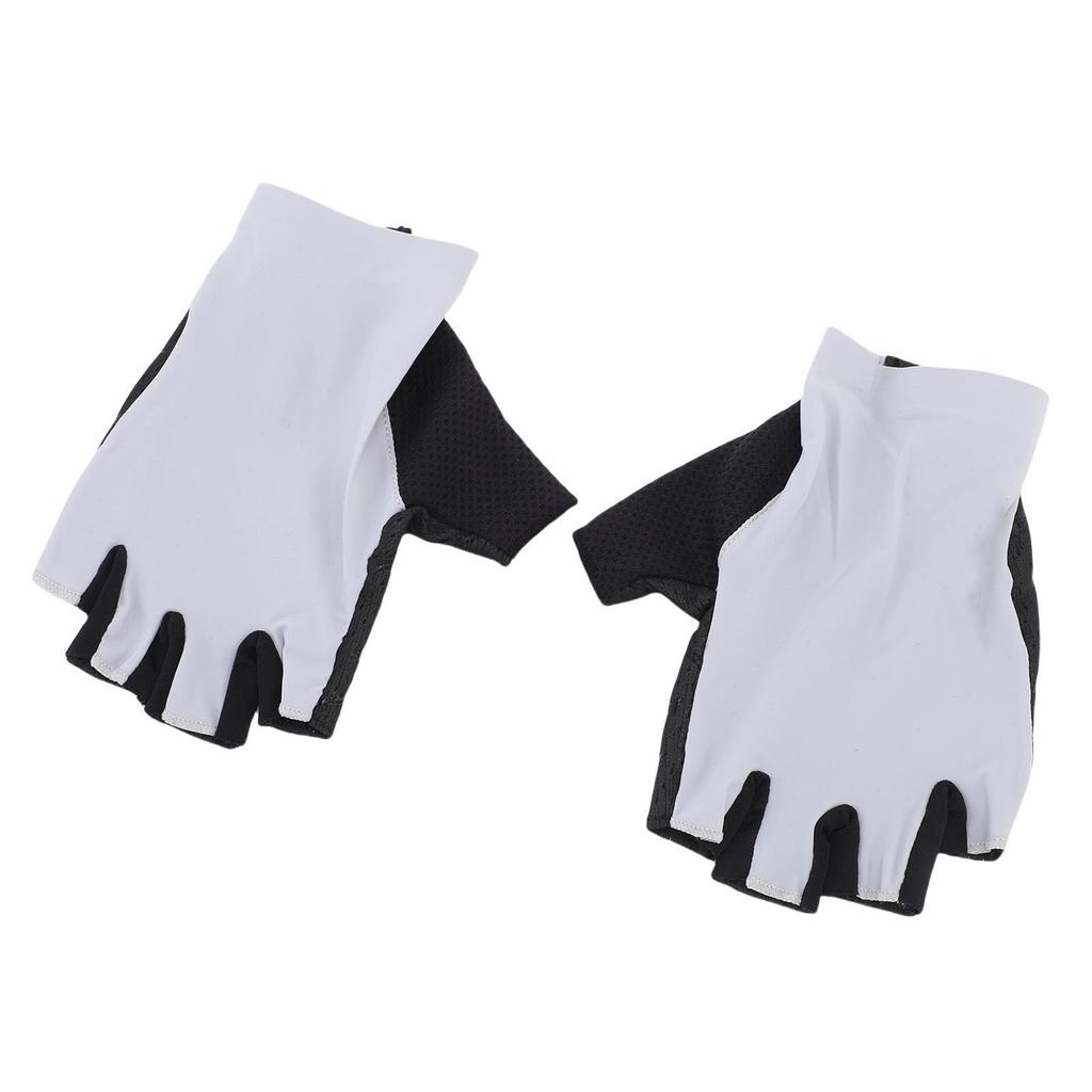 1 Pair Half Finger Cycling Gloves Shock Absorbing Sports Bike Gloves for Men Women Anti Slip Breathable Road Biking