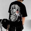 2026 Hot Sale Summer Trendy Jiraiya Sannin Naruto Graphic T-shirt Unisex Harajuku Oversized Casual Loose Crew Neck Summer Tops