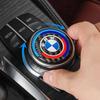 Carbon Fiber Car Emblem iDrive Knob Sticker for BMW X1 X2 X3 X5 X4 X6 X7 G30 G20 G32 G11 G12 F40 F30 F20 F10 F34 - 1 Piece XB5