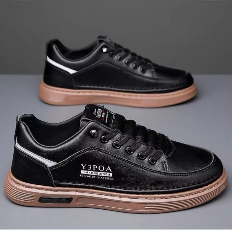 Men's Casual Shoes 2024 Summer New Sports Board Shoes Trendy and Versatile Breathable Soft Soled Odorless Lace Up Trendy Shoes