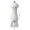 Plastic Pepper Grinder 6 Inch Salt and Pepper Mill with Adjustable Ceramic Spice Pepper Grinding Seasoning Bottle Cooking Shaker
