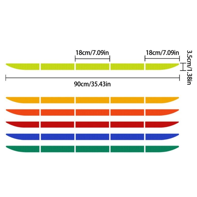 Car Boot Tailgate Trim Sticker Car Stickers Reflection Warning Decal Strips Trunk Adhesive Sticker Easy Installation