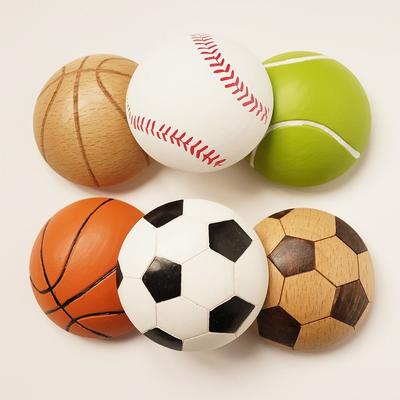Tennis Sports Series Fridge Magnet Football Magnetic Cap Remover Wooden Bottle Opener  Kitchen