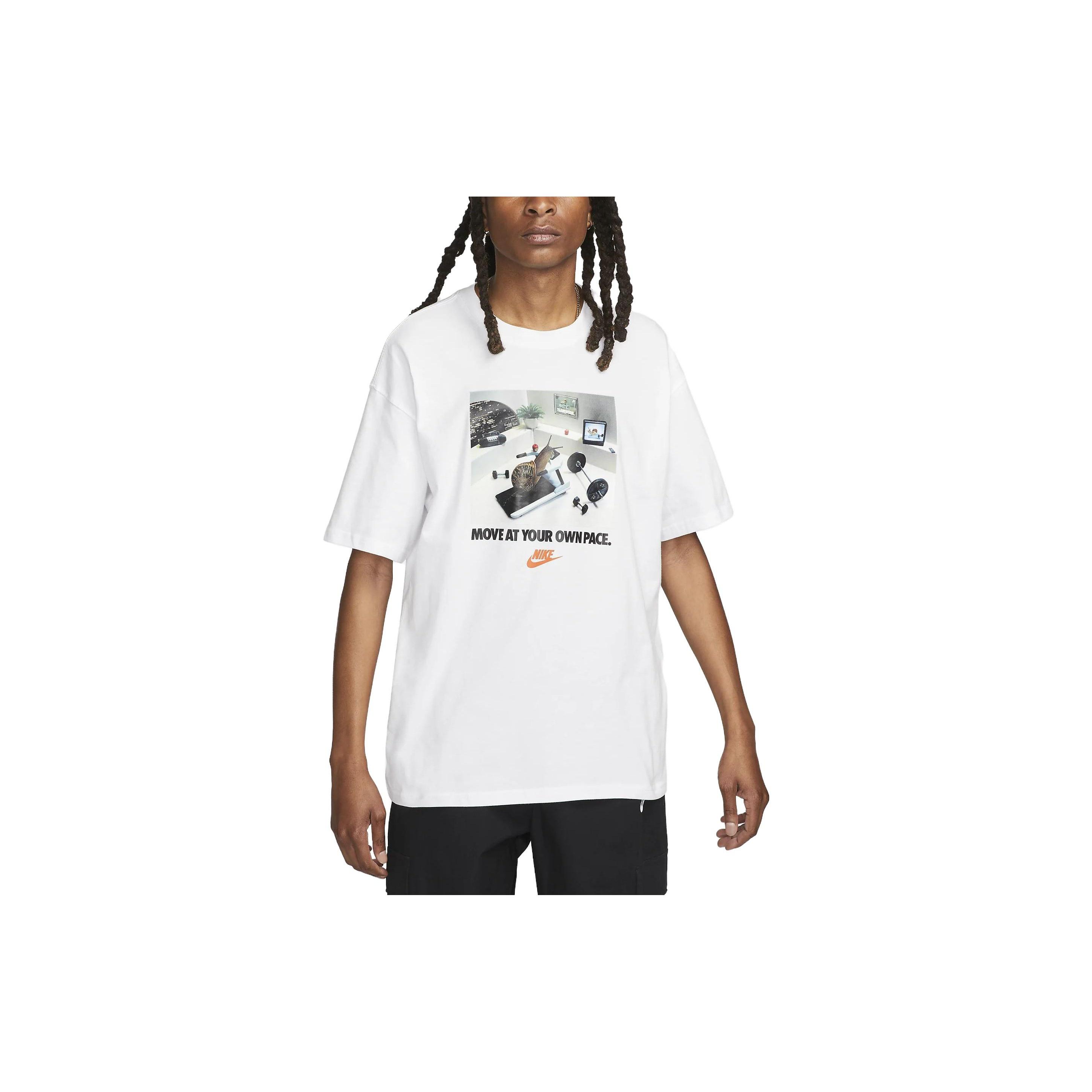 Nike Max90 Snail T-shirt White Men s FB9823-100 S