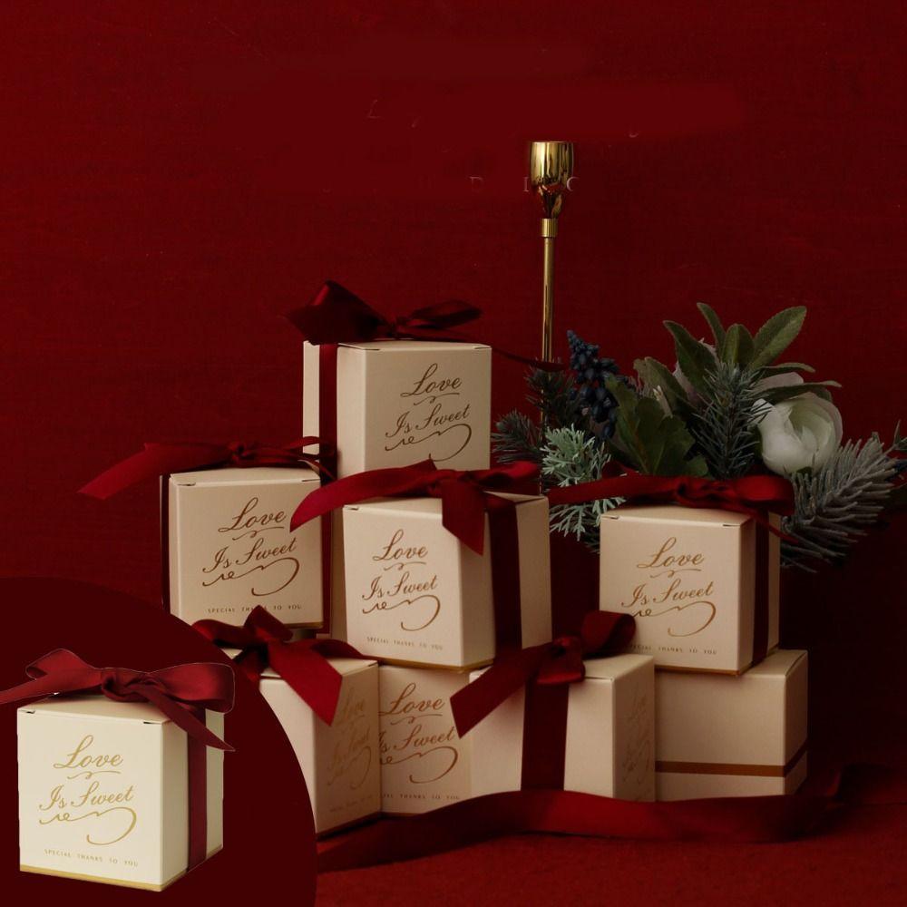 

10 шт. упаковочная коробка коробка для конфет бумажные подарочные коробки сделай сам конфетные пакеты принадлежности для вечеринок