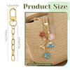 For DIY Crafts Jewelry Making Keychain Making Kit, Key Ring Swivel Snap Hooks, Chain Extender Keychain Bag Charms