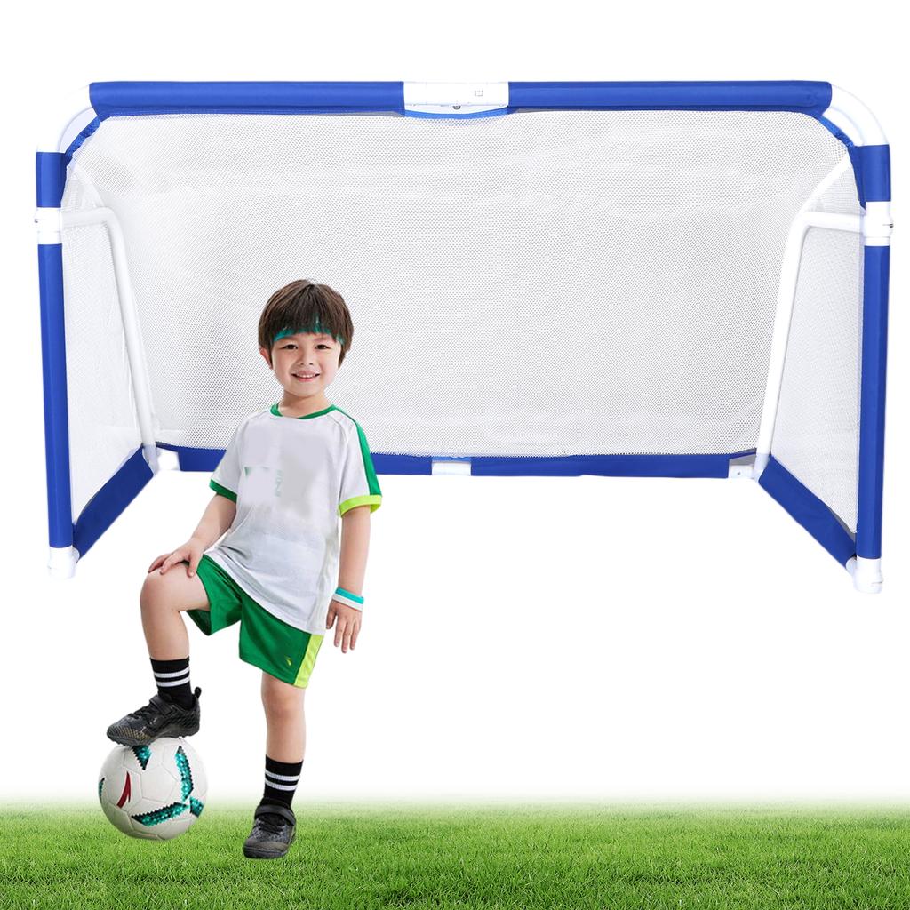 5x3 FT Aluminum Soccer Goal Portable Football Goal Quick Set Up Foldable Indoor/Outdoor Soccer Net for Backyard Kids and Adults
